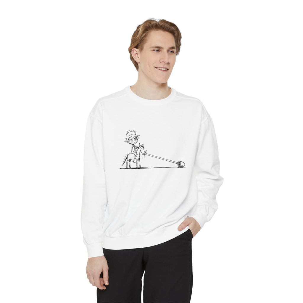 Overwhelmed Paper-Crown Rider Sweatshirt