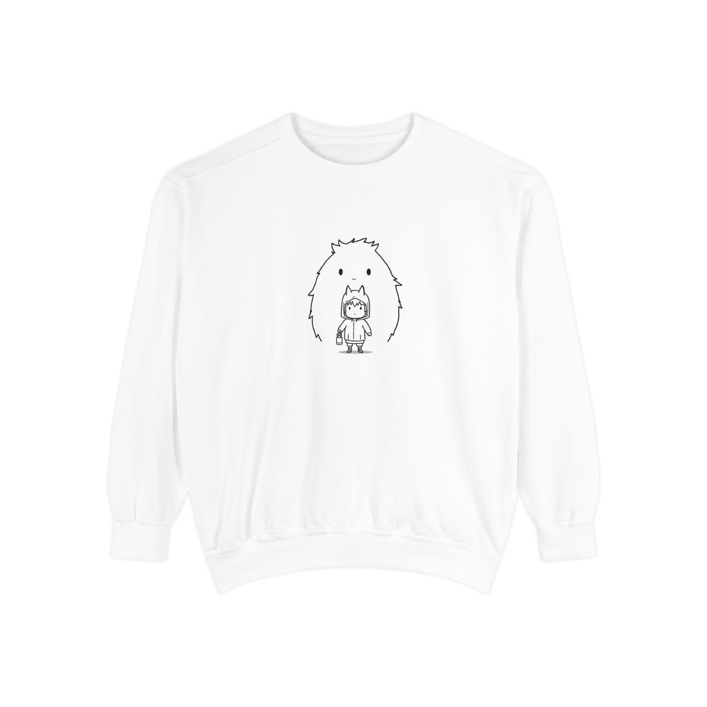 Lantern vs The Shadow Blob Sweatshirt | spooky creature illustration
