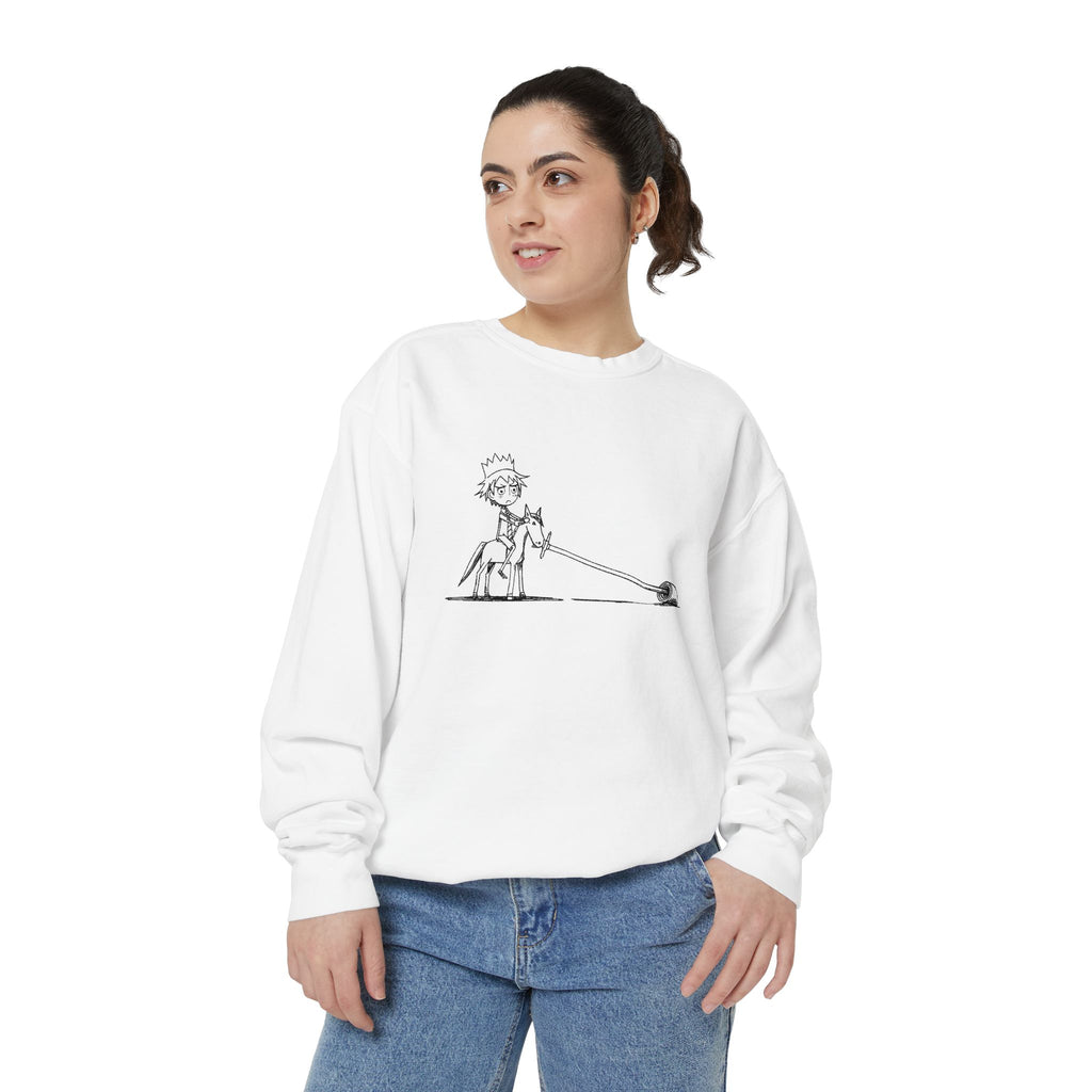 Overwhelmed Paper-Crown Rider Sweatshirt