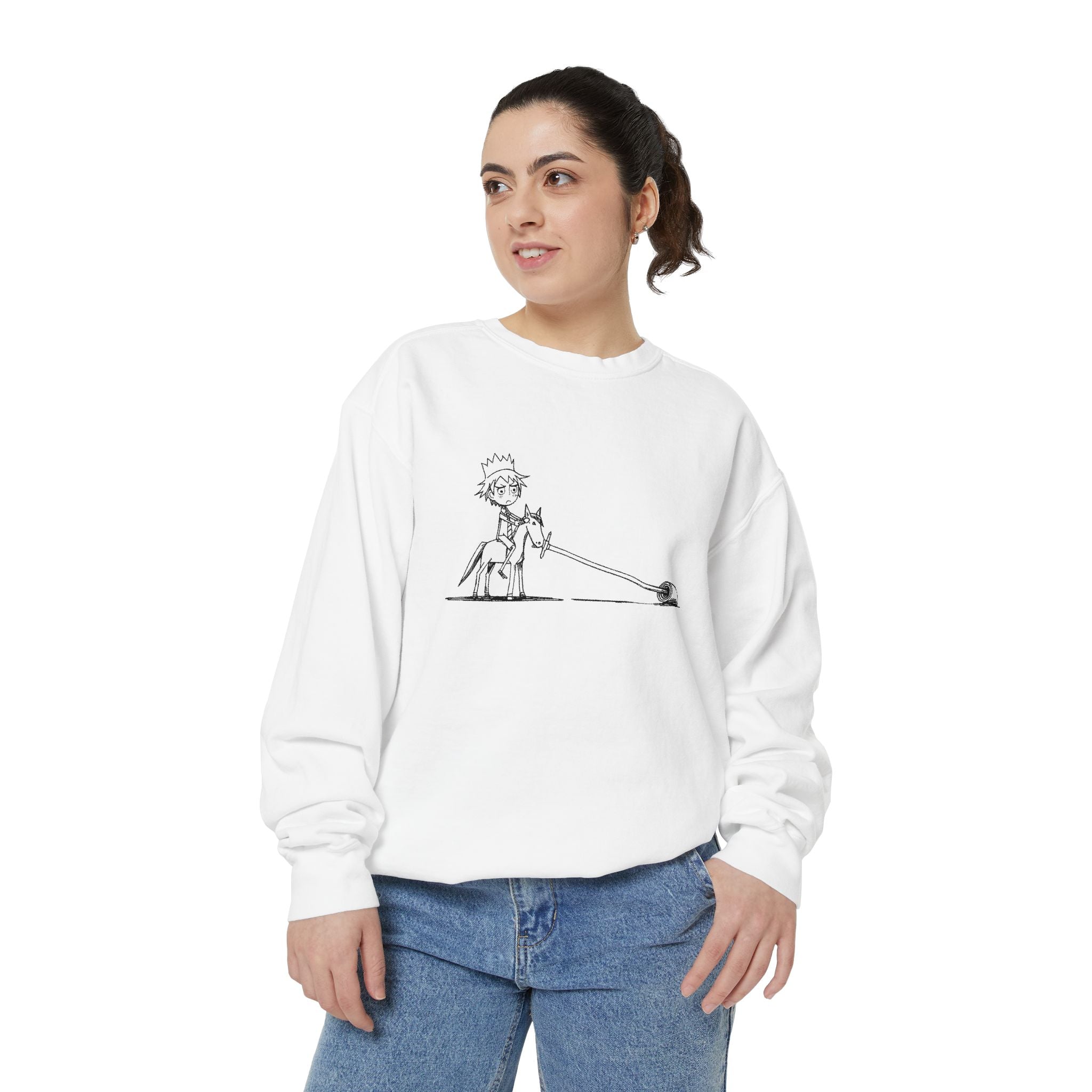 Overwhelmed Paper-Crown Rider Sweatshirt