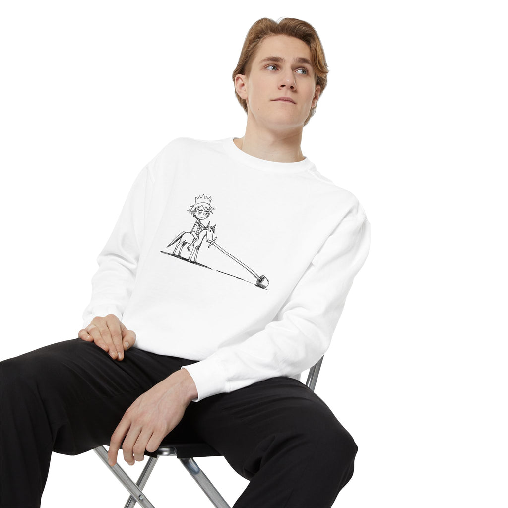 Overwhelmed Paper-Crown Rider Sweatshirt