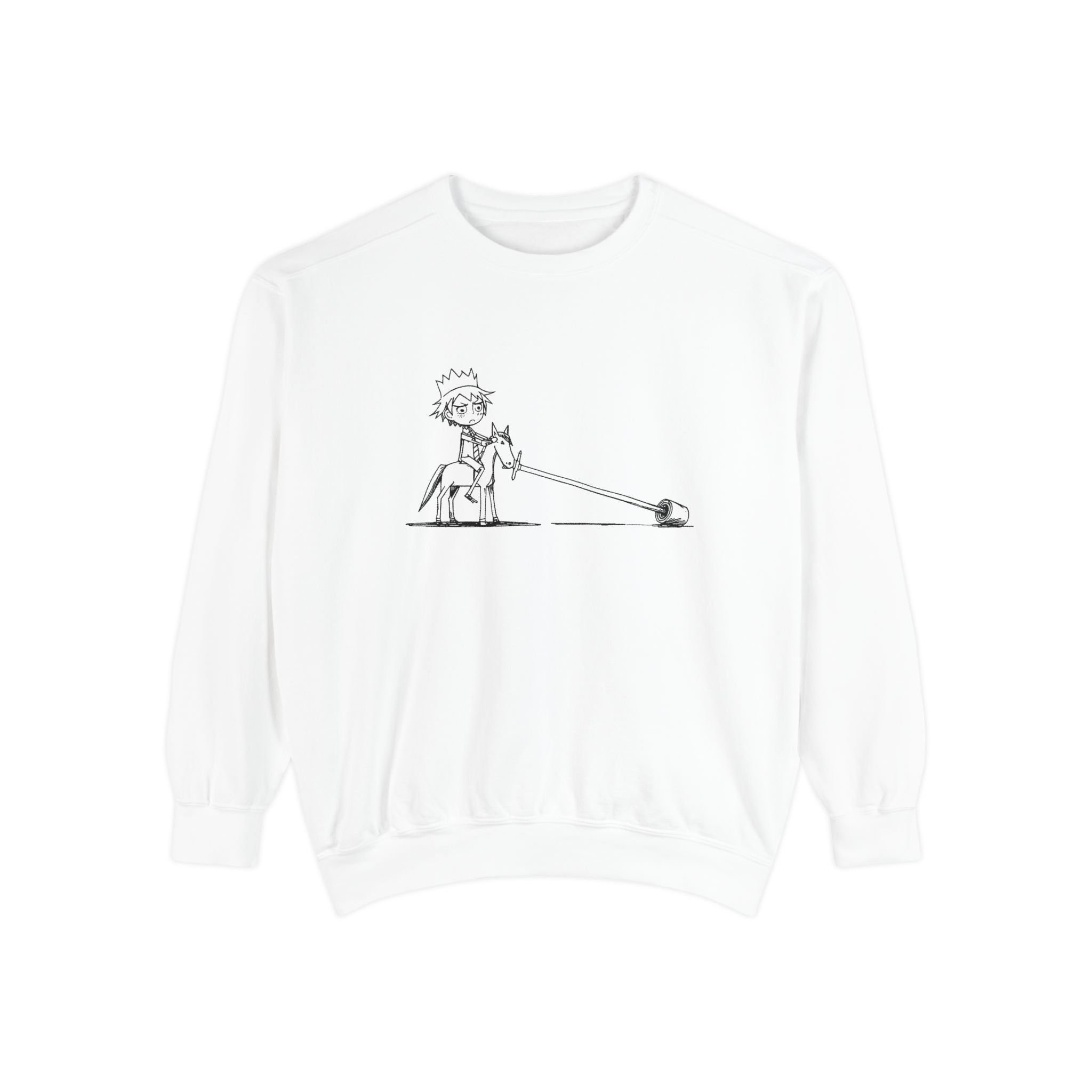 Overwhelmed Paper-Crown Rider Sweatshirt