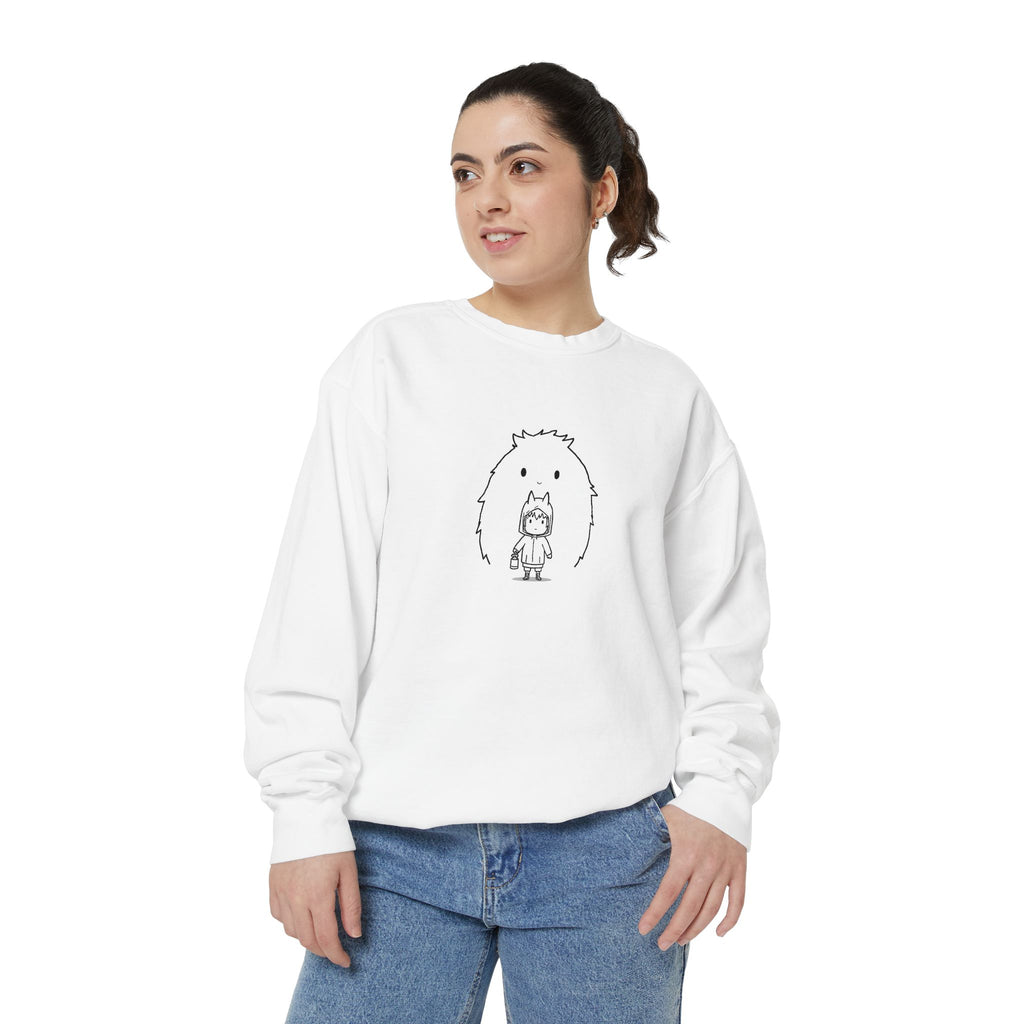 Lantern vs The Shadow Blob Sweatshirt | spooky creature illustration