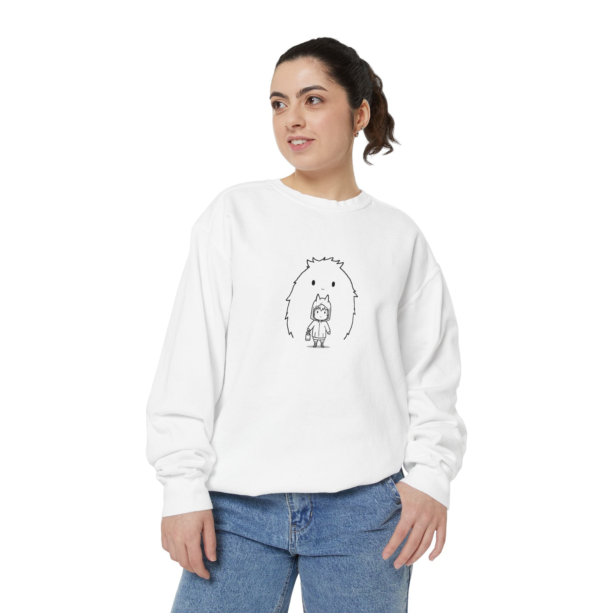 Lantern vs The Shadow Blob Sweatshirt | spooky creature illustration